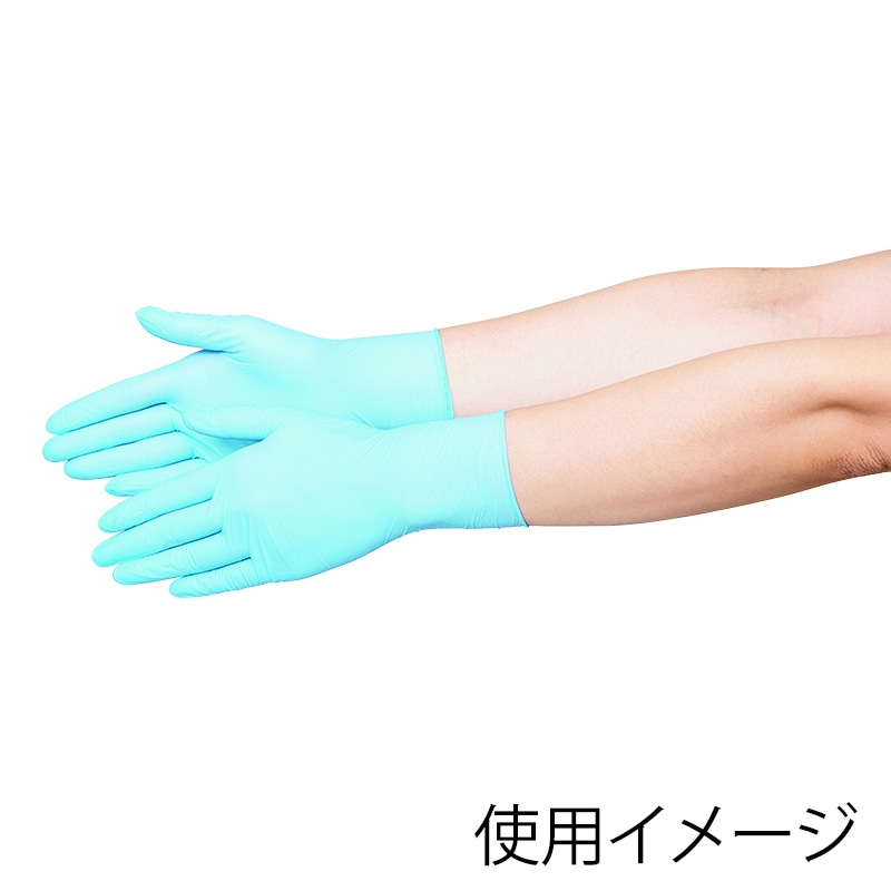 エブノ ニトリル手袋 ニトリルトライエース No.565 ブルー パウダーフリー L 1502434 200枚/袋