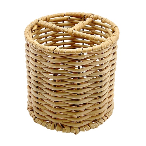 ダイカイ トーク　キッチン　フェイクPEラタン カトラリースタンド　ベージュ 73755 1個/（ご注文単位2個）【直送品】