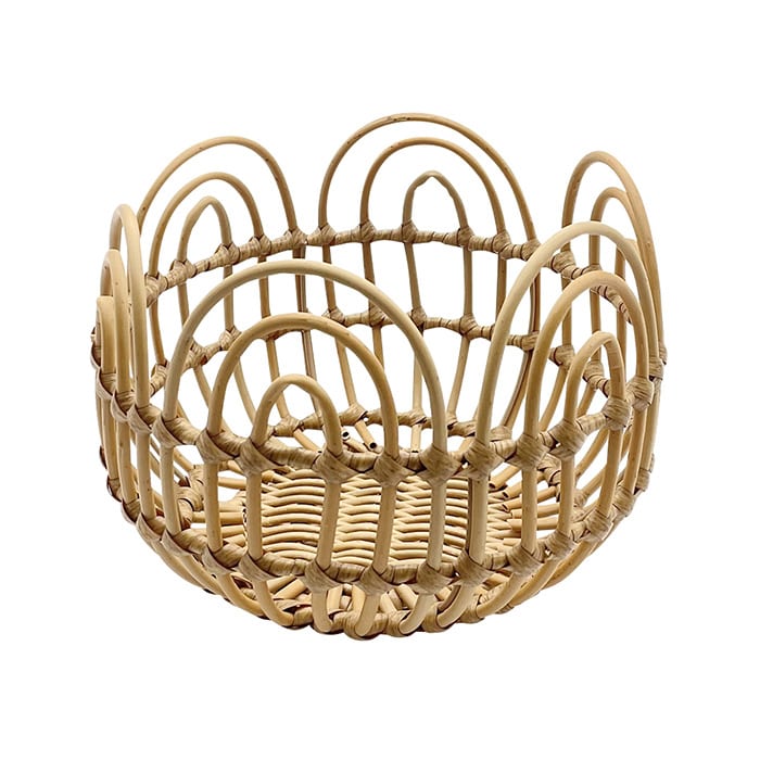 ダイカイ トーク キッチン フェイクPEラタン ラウンドカゴ ベージュ 73756 1個/(ご注文単位2個)【直送品】