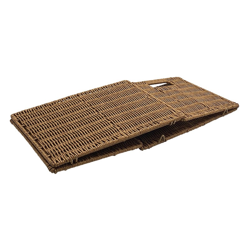 ダイカイ トーク　ペイル　折り畳みバスケット フェイクPE柳　L 74147 1個（ご注文単位1個）【直送品】