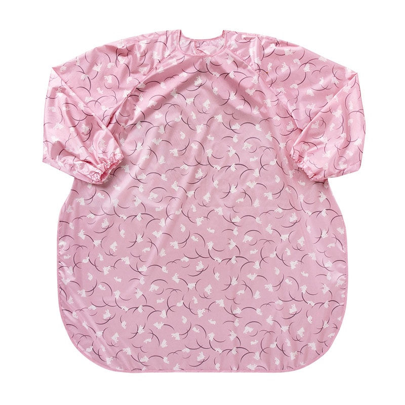 食事前掛 超はっ水 袖付 86×100cm 和柄 うさぎ・さくら 1040 1個(ご注文単位1個)【直送品】