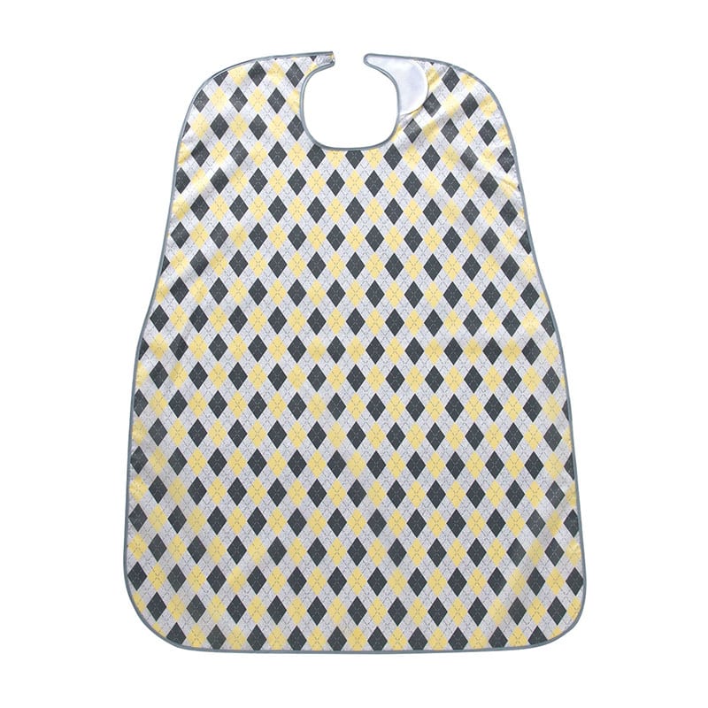 食事前掛 耐久はっ水 1070 78×100cm アーガイル・クリーム 1個(ご注文単位1個)【直送品】