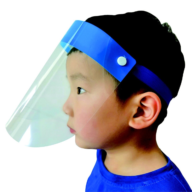 (株) アーテック カラーフェイスシールド 小 青 1個(ご注文単位200個)【直送品】