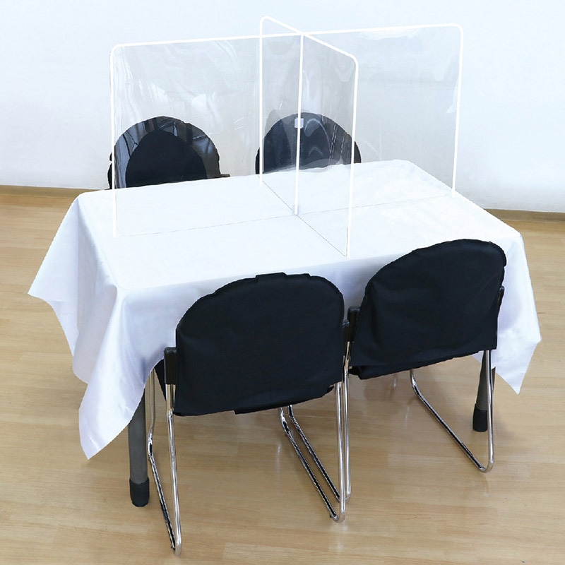 (株) アーテック 飛沫防止十字型卓上パーテーション 長方形タイプ  1個（ご注文単位5個）【直送品】