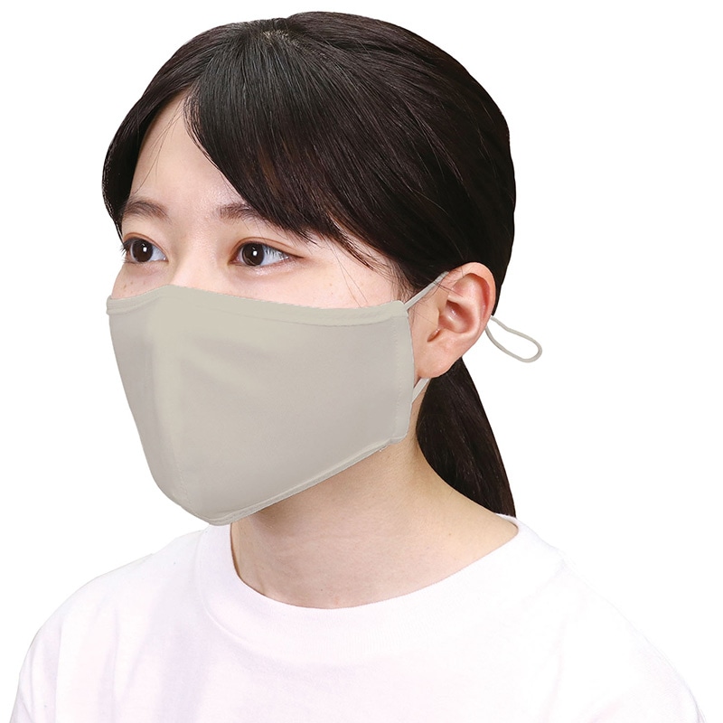 (株) アーテック ひんやりUVカットマスク 3枚入 ライトグレー 1組(ご注文単位140組)【直送品】