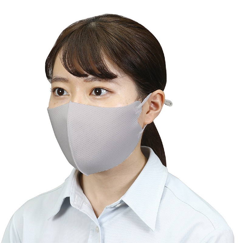 (株) アーテック エアマスク 大人用フリーサイズ ライトグレー 2枚入 1組(ご注文単位320組)【直送品】