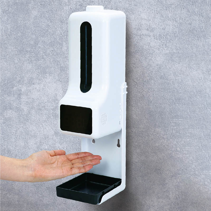 (株) アーテック 固定式非接触検温計付オートディスペンサー   1個（ご注文単位9個）【直送品】