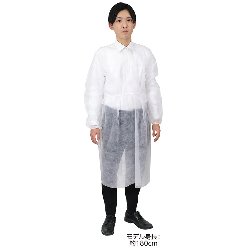 (株) アーテック 不織布ガウン  白　10枚組 1セット（ご注文単位20セット）【直送品】
