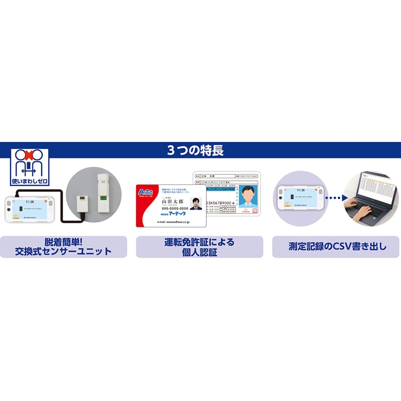 (株) アーテック アルコール検知システム AL-LOG 1個(ご注文単位1個)【直送品】