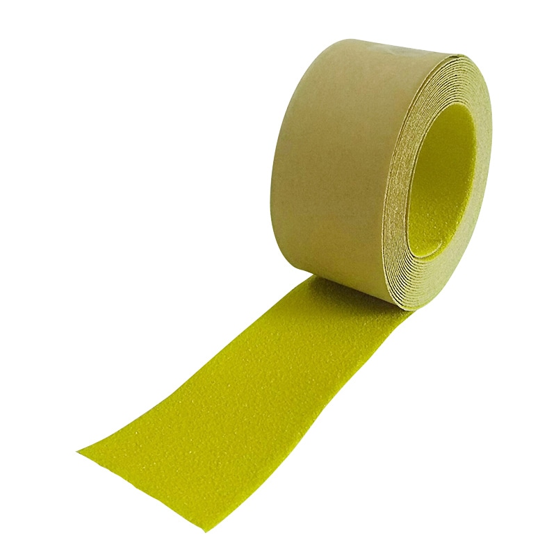 株式会社キラックス 屋外用すべり止めテープ プロ仕様　高耐久　50mm×5m 黄 1巻（ご注文単位6巻）【直送品】