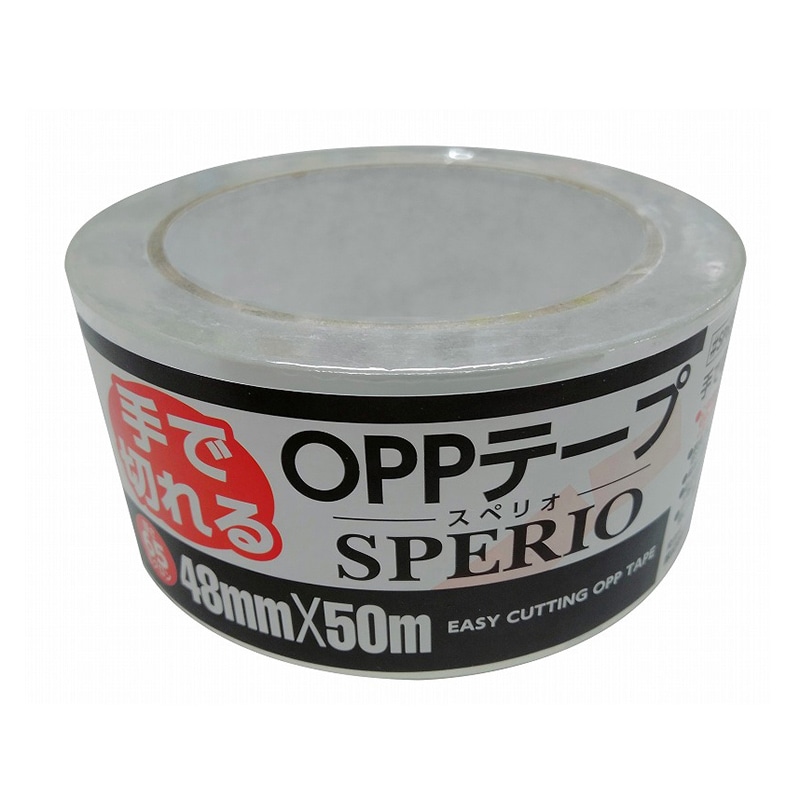 株式会社キラックス 手で切れるOPPテープ 65 スペリオ 48mm×50m 1巻(ご注文単位50巻)【直送品】