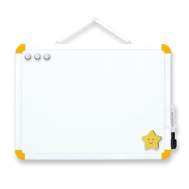 【直送品】 アスカ ホワイトボード Mサイズ　イエロー WB081Y