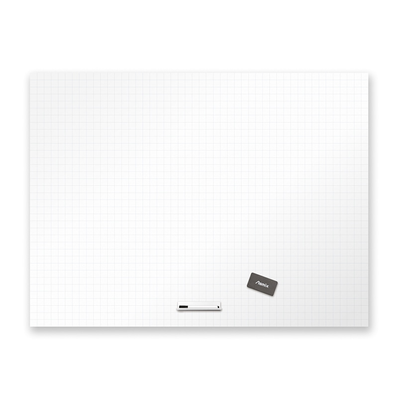 アスカ 抗菌ホワイトマグネットシート　暗線入り 3Lサイズ AWM09 1枚（ご注文単位1枚）【直送品】