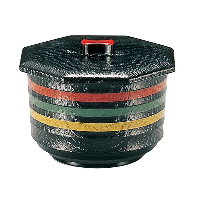 福井クラフト 飯器 元禄木目飯器 蓋親セット 三色ライン 内朱 33101334 1個(ご注文単位1個)【直送品】