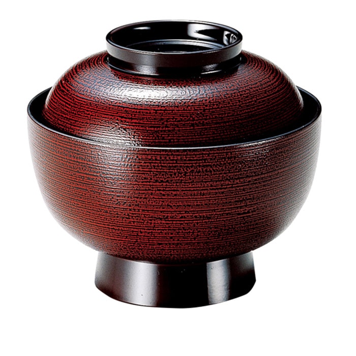 福井クラフト 耐熱雑煮椀 4.5寸 雑煮椀 蓋親セット 溜羽ヶ目 内黒 32010770 1個(ご注文単位1個)【直送品】