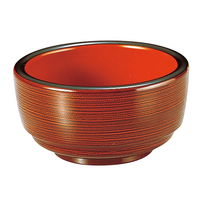 福井クラフト 鉢 4寸 がんこ深鉢 溜刷毛目 内朱 38021900 1個(ご注文単位1個)【直送品】