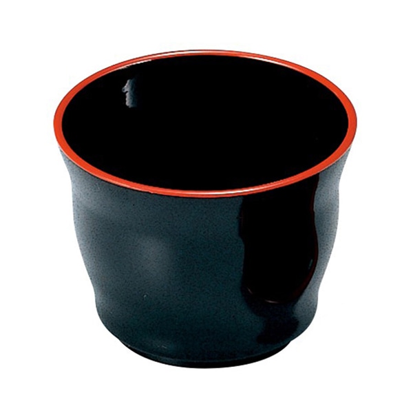 福井クラフト まゆ型千代口 黒天朱 46191390 1個(ご注文単位1個)【直送品】