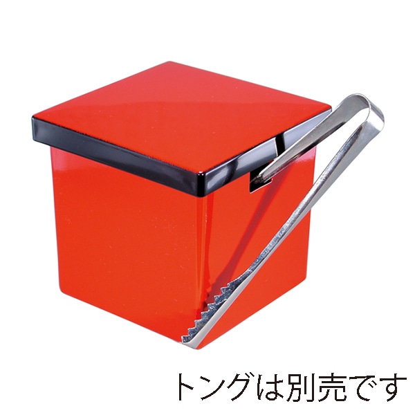 福井クラフト 100角元禄ガリ入れ 小 朱渕黒 15158870 1個(ご注文単位1個)【直送品】