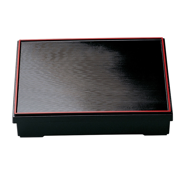 福井クラフト 9寸千筋松花堂 蓋親 黒天朱 内黒 21061634 1個(ご注文単位1個)【直送品】