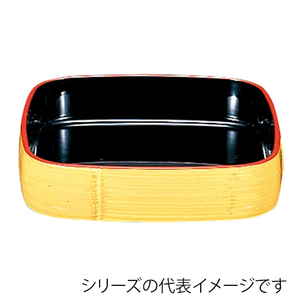 福井クラフト 寿司桶　9寸竹型角桶 クリーム刷毛目 65032450 1個（ご注文単位1個）【直送品】