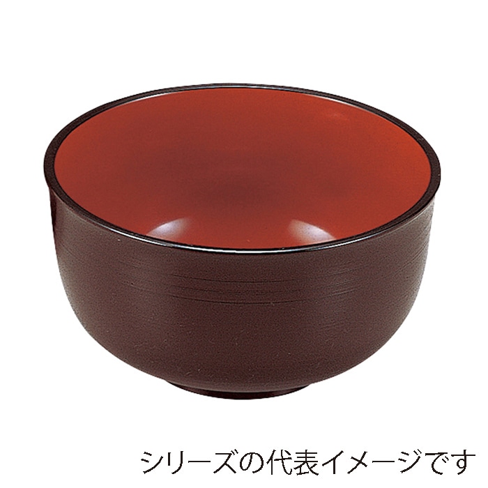 福井クラフト 鉢 5.5千筋多用鉢 溜内朱 38021620 1個(ご注文単位1個)【直送品】