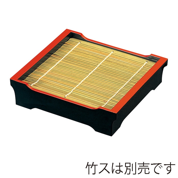 福井クラフト そばセイロ 貴舟角セイロ 底板無 黒天朱 46191190 1個(ご注文単位1個)【直送品】