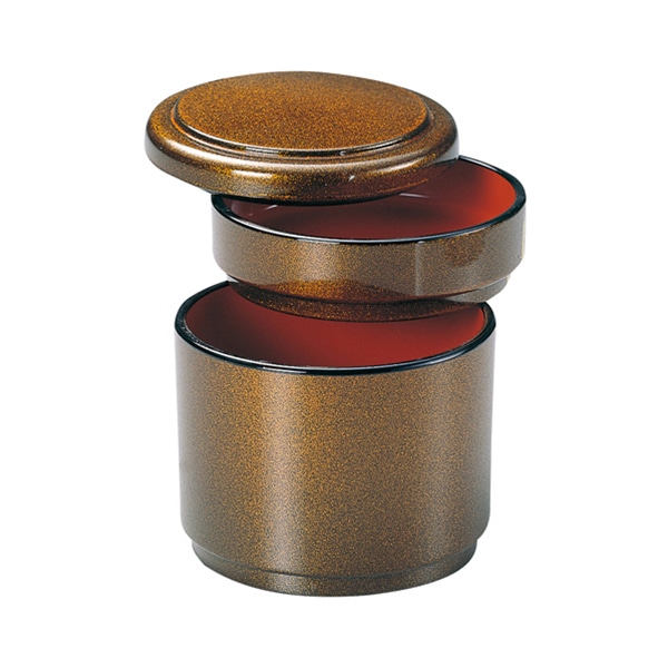 福井クラフト 筒型そば器 二段 梨地内朱 39010130 1個(ご注文単位1個)【直送品】