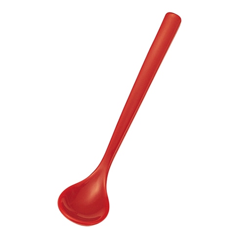 福井クラフト ABS樹脂 鶴首スプ-ン 朱OM 48130310 1個(ご注文単位1個)【直送品】