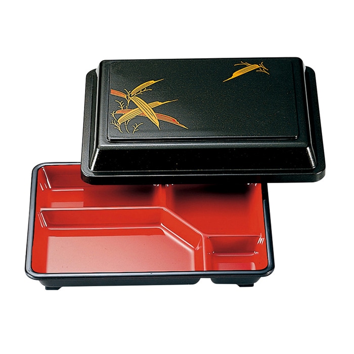 福井クラフト 7寸副食弁当 蓋親 固定仕切 パール笹 23021510 1個(ご注文単位1個)【直送品】