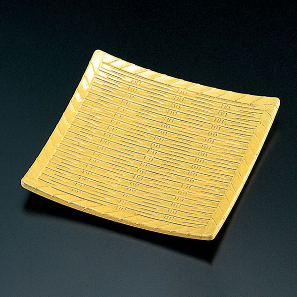 福井クラフト 松花堂用小皿　竹角皿 クリーム 22030900 1個（ご注文単位1個）【直送品】