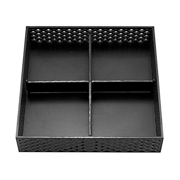 福井クラフト 8.5寸松花堂用十字仕切　M2 黒 21002510 1個（ご注文単位1個）【直送品】