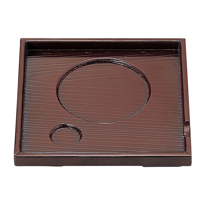 福井クラフト 角茶碗蒸台 新溜 75000640 1個（ご注文単位1個）【直送品】