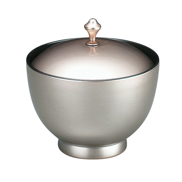 福井クラフト 耐熱小吸椀　御所車椀　蓋親セット 銀透き　内黒 31000510 1個（ご注文単位1個）【直送品】