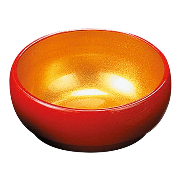 福井クラフト 2.3寸丸小鉢朱内金粉蒔き 朱内金粉蒔き 55001310 1個(ご注文単位1個)【直送品】