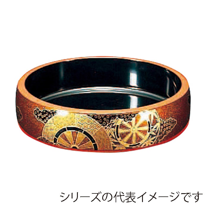 福井クラフト 寿司桶 尺2寸DX太鼓桶 梨地御所車 62020250 1個(ご注文単位1個)【直送品】