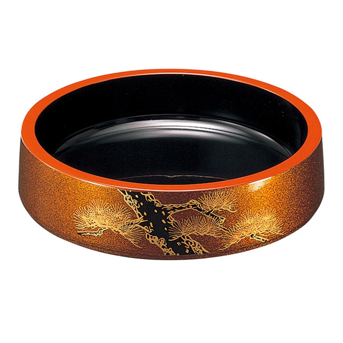 福井クラフト 6寸DX桶 梨地老松 78030110 1個(ご注文単位1個)【直送品】