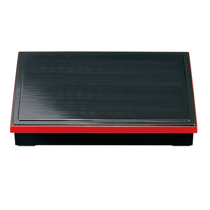 福井クラフト 尺3寸千筋舟渕松花堂　蓋親 黒渕朱内黒 21020614 1個（ご注文単位1個）【直送品】