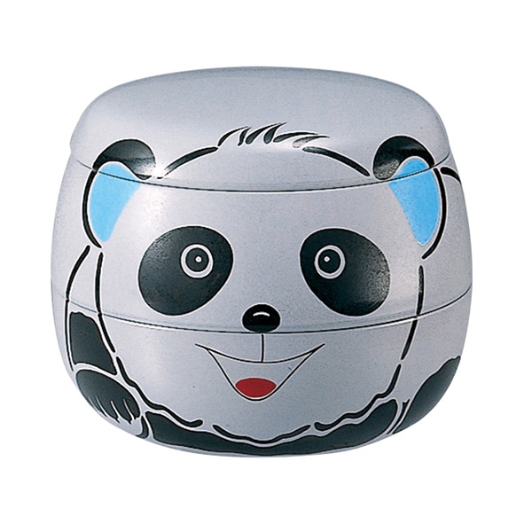 福井クラフト お子様パンダ弁当　仕切付セット　蓋親 グレー 25910680 1個（ご注文単位1個）【直送品】