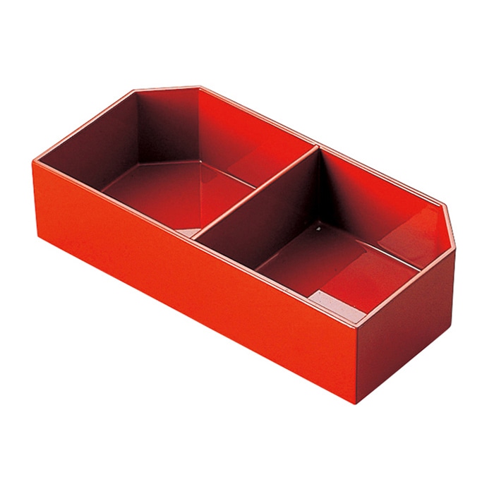 福井クラフト 縁高重用仕切 朱 21056730 1個（ご注文単位1個）【直送品】