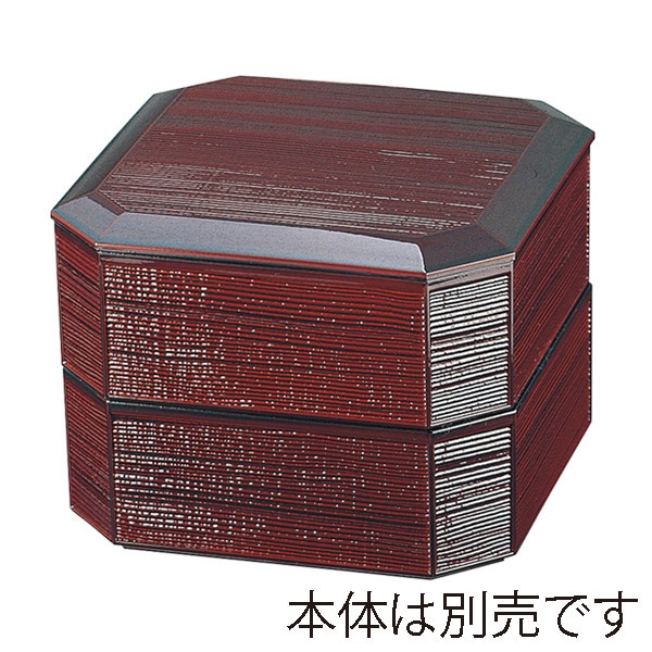福井クラフト 5.5寸ヘギ目縁高重　蓋 溜　裏朱 21042541 1個（ご注文単位1個）【直送品】