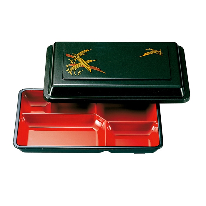 福井クラフト 8寸副食弁当　蓋親　固定仕切 パール笹 23021520 1個（ご注文単位1個）【直送品】