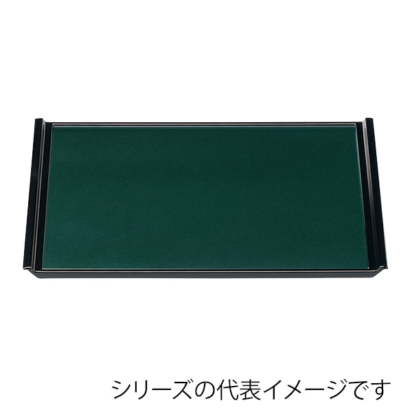 福井クラフト 長角トレー　尺5　フライト盆 グリーンパール毘沙門天塗 15053245 1枚（ご注文単位1枚）【直送品】
