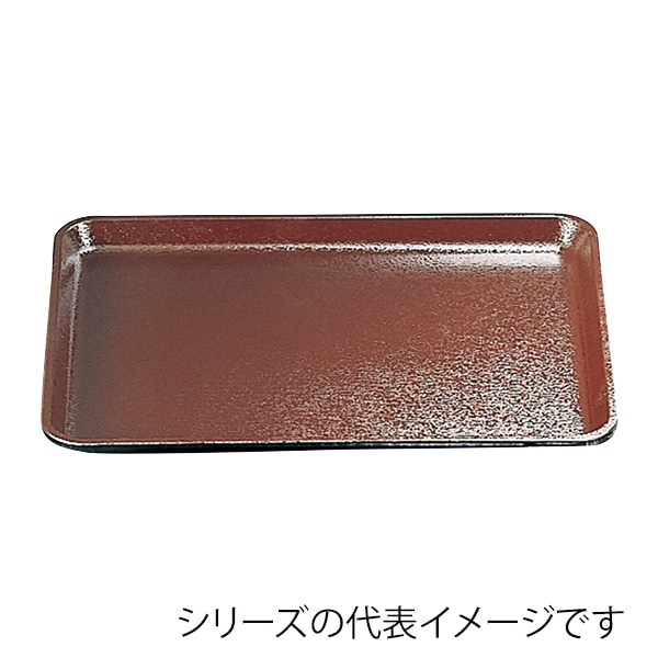 福井クラフト 長角トレー　耐熱　FRP尺4　木目長手盆 茶SL 16010820 1枚（ご注文単位1枚）【直送品】