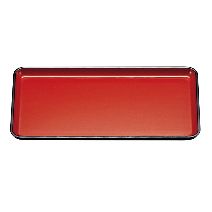 福井クラフト ミニトレー　尺0　しるこ盆（小） 朱天黒 15025030 1枚（ご注文単位1枚）【直送品】