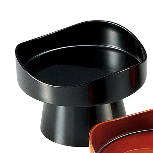 福井クラフト 高台盛皿　錦高台盛器 黒 51021830 1個（ご注文単位1個）【直送品】