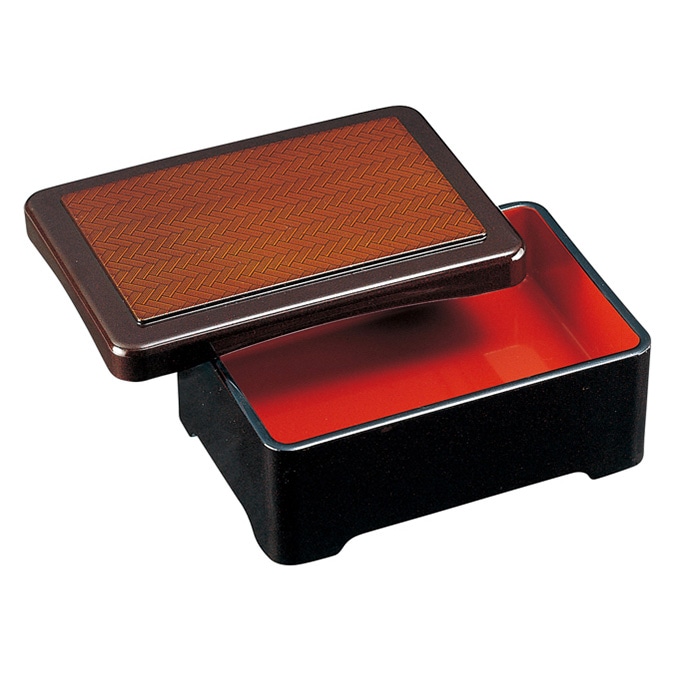 福井クラフト 天丼重 蓋親セット 網代内朱 42012400 1個(ご注文単位1個)【直送品】