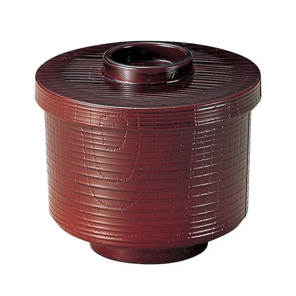 福井クラフト 小吸椀　柾目小吸物椀　蓋親セット 溜　内黒 35020320 1個（ご注文単位1個）【直送品】