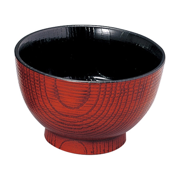 福井クラフト 耐熱丼　長寿木目丼　大 栃　内黒 21080120 1個（ご注文単位1個）【直送品】