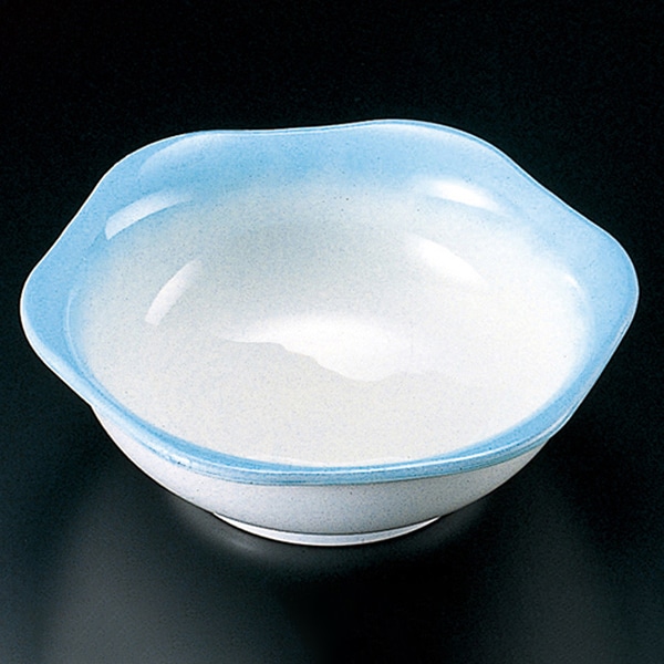 福井クラフト 松花堂用小鉢 六角鉢 ブルー吹 22000460 1個(ご注文単位1個)【直送品】