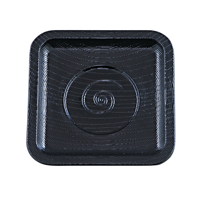 福井クラフト 隅丸ミニケヤキ茶托 黒 45151690 1個（ご注文単位1個）【直送品】